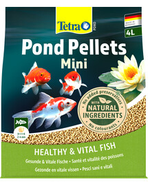 TETRA Pond Pellets Mini 4l Mangime completo per pesci da laghetto di taglia piccola