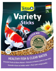 TETRA Pond Variety Sticks 7l Mix completo per pesci da laghetto a base di tre diversi tipi di stick