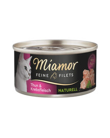 MIAMOR Feine Filets Naturell Tuna&Crab 80g tonno e granchio in salsa propria