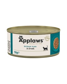 APPLAWS Cibo umido per gatti Pesce oceanico 156g