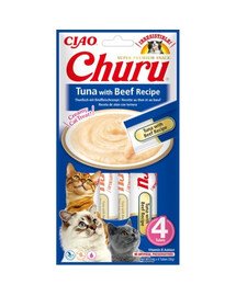 INABA Churu Tuna with beef recipe 4x14g