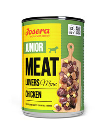JOSERA Meat Lovers Junior Menu Pollo per cuccioli 400g