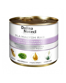 DOLINA NOTECI Premium per razze piccole con coniglio, fagioli e riso integrale 185g