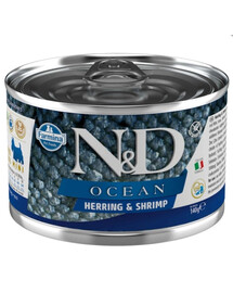 FARMINA N&D Ocean Dog Herring, shrimps 140g