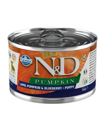 FARMINA N&D Pumpkin Puppy Lamb, pumpkin, blueberry 140g