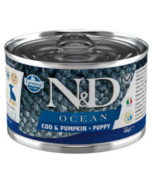 FARMINA N&D Oceean Dog Puppy Codfish, pumpkin 140g