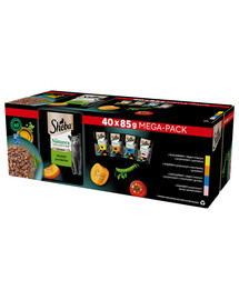 SHEBA Nature's Collection selezione di gusti in salsa alimento umido completo per gatti adulti 40x85g