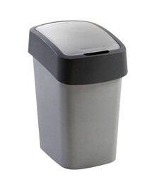 CURVER Cestino FLIP BIN 9L argento/antracite