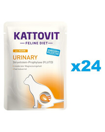 KATTOVIT Feline Diet Urinary con pollo 24 x 85 g