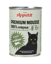 COMFY APPETIT PREMIUM Mousse con coniglio per gatti 400g