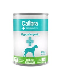 CALIBRA Veterinary Diet Dog Hypoallergenic Insect & Rabbit 400g