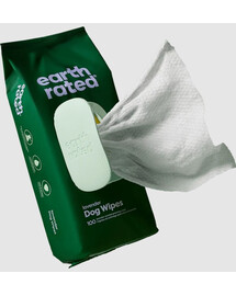EARTH RATED Salviette Compostabili non profumate 100 pz.