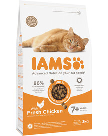 IAMS for Vitality alimento per gatti anziani con pollo fresco 3 kg
