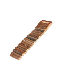 TRIXIE Scala in legno naturale per roditori 7 x 27 cm