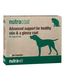 NUTRAVET Nutracoat 45 capsule per la salute della pelle e del pelo di cani e gatti
