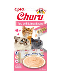 INABA Churu Cat croccantini cremosi al tonno e salmone 56 g