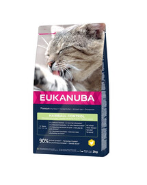 EUKANUBA Cat Hairball Control Adult All Breeds Chicken 2 kg