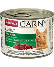 ANIMONDA Carny Adult 200 g - manzo, capriolo e mirtilli rossi