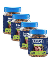 SIMPLY FROM NATURE Smart Bites Snack di anatra per cani 4 x 130g