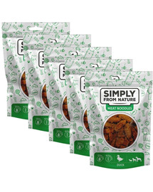 SIMPLY FROM NATURE Meat Noodles Bocconcini di carne di anatra per cani 5 x 80g
