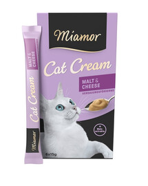 MIAMOR Cat Crema di malto in pasta con formaggio 6 x 15 ml