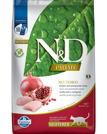 FARMINA N&D Prime Cat Chicken & Pomegranate Neutered 5 kg