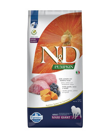 FARMINA N&D Pumpkin Adult Giant Maxi Lamb & Bluberry 12 kg