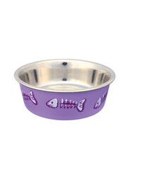 TRIXIE Ciotola in metallo con rivestimento in plastica 0,3 l / 12 cm