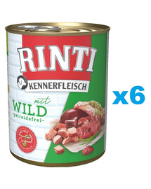 RINTI Kennerfleisch Game selvaggina 6 x 800g