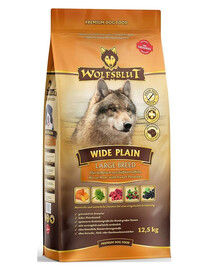 WOLFSBLUT Wide Plain Large Breed Adult per cani allergici di razza grande con carne di cavallo e patate dolci 12,5 kg