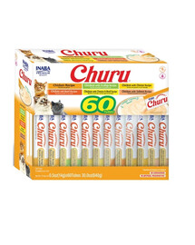 INABA Churu Varieties Chicken Recipe 60x14g bocconcino cremoso al pollo per gatti