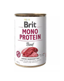 BRIT Mono Protein Beef 12x400 g alimento monoproteico con manzo