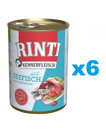 RINTI Kennerfleisch Sea Fish Pesce marino 6 x 400g