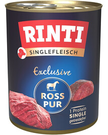 RINTI Singlefleisch Exclusive Horse Pure alimento monoproteico cavallo 800 g