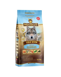 WOLFSBLUT Cold River Adult per cani con trota e patate dolci 12,5 kg