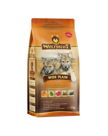 WOLFSBLUT Wide Plain Puppy per cuccioli con carne di cavallo e patate dolci 12,5 kg