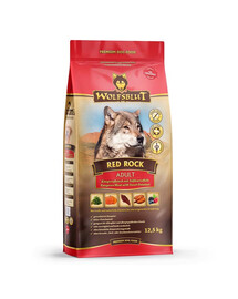 WOLFSBLUT Red Rock Adult per cani allergici con carne di canguro e zucca 12,5 kg