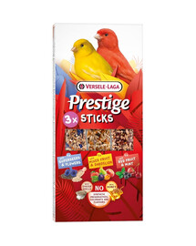 VERSELE-LAGA Prestige Sticks 3pz. confezione con 3 gusti per canarini 90g
