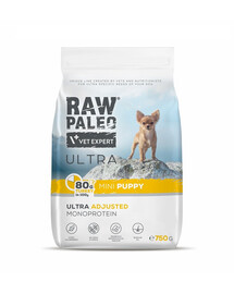RAW PALEO Ultra Turkey Mini Puppy 750g per cuccioli di razza piccola tacchino