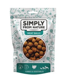 SIMPLY FROM NATURE Meat Balls Palline di tacchino e verdure per cani 80g