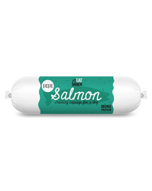 PAKA ZWIERZAKA PEPE Meat Snack Salsiccia di salmone per cani 200g