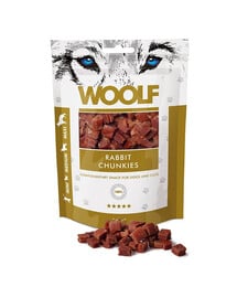 WOOLF Rabbit Chunkies 100g cubetti di coniglio