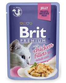 BRIT Premium Cat  Fillets in Jelly pollo 24x85g