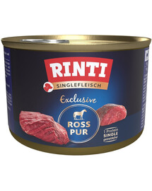 RINTI Singlefleisch Exclusive Horse Pure alimento monoproteico con carne di cavallo 185g