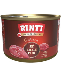 RINTI Singlefleisch Exclusive Goat Pure alimento monoproteico con carne di capra 185g