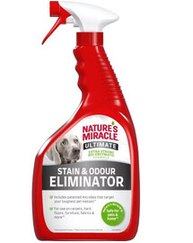 NATURE'S MIRACLE ULTIMATE Stain&Odour Remover Dog 946 ml rimozione di macchie ostinate lasciate dai cani