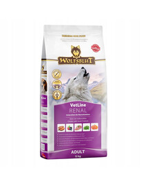 WOLFSBLUT VetLine Renal alimento dietetico per cani per il mantenimento della funzione renale 12 kg
