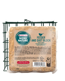 VERSELE-LAGA Menu Nature Blocco di grasso con semi + alimentatore riutilizzabile 395g