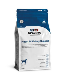 SPECIFIC Dog CKD Heart & Kidney Support 2 kg alimenti per cani con insufficienza cardiaca, renale o epatica