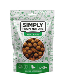 SIMPLY FROM NATURE Meat Balls Palline di anatra e verdure per cani 80g